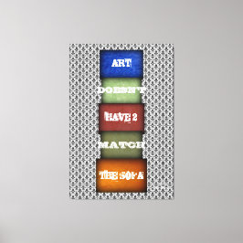 Kunstcitaat genoemd en ondertekend 2 canvas afdruk