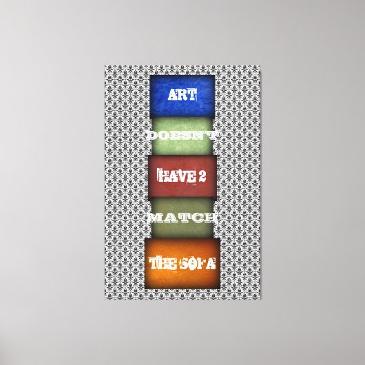Kunstcitaat genoemd en ondertekend 2 canvas afdruk (Voorkant)