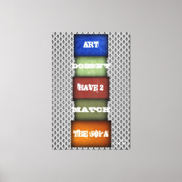 Kunstcitaat genoemd en ondertekend 2 canvas afdruk