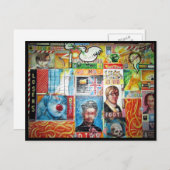 kunstcollage briefkaart (Voorkant / Achterkant)
