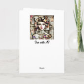  kunstcollage Gepersonaliseerde Verjaardag Kaart (Achterkant)