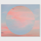 Kunstcollage met een mooie hemelzon cadeaupapier (Vlak)