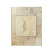 Kunstcollage voor zonnebloemen en vlinderbloemigen notitieblok (Linkerzijde)