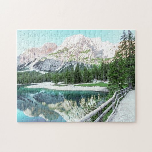 Kunstcomplex voor het Schilderachtig Puzzles-meer Legpuzzel (Horizontaal)