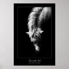 Kunstcurve van de nek, galerijstijl poster