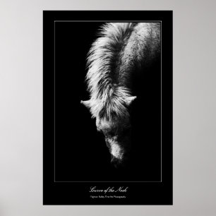 Kunstcurve van de nek, galerijstijl poster