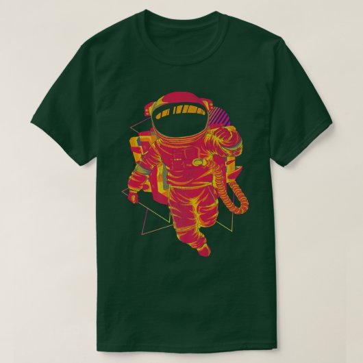 Kunstdampgolf esthetisch buitenruimtesynthgolf t-shirt (Design voorkant)