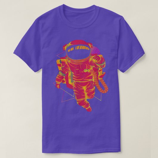Kunstdampgolf esthetisch buitenruimtesynthgolf t-shirt (Design voorkant)