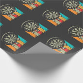 kunstdartboard Bullseye Arrow Dart Lovers Cadeaupapier (Hoek)