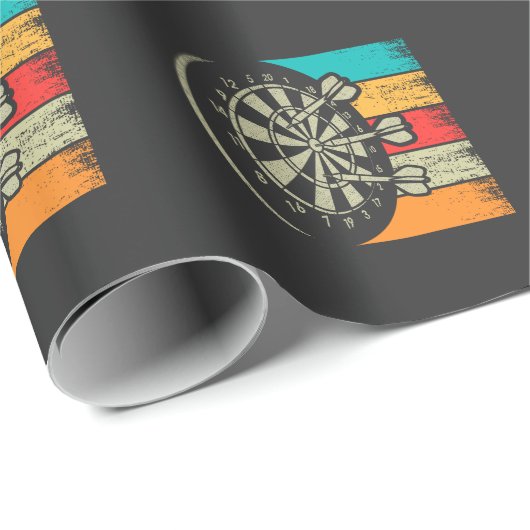 kunstdartboard Bullseye Arrow Dart Lovers Cadeaupapier (Rol Hoek)