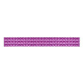 Kunstdebehang - paars en wit grosgrain lint (Voorkant)
