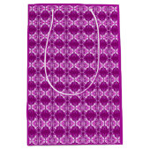 Kunstdebehang - paars en wit medium cadeauzakje (Voorkant)