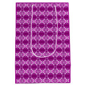 Kunstdebehang - paars en wit medium cadeauzakje (Achterkant)