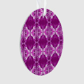 Kunstdebehang - paars en wit ornament (voorkant)
