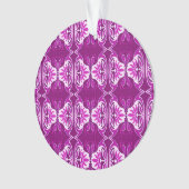 Kunstdebehang - paars en wit ornament (voorkant)
