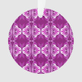 Kunstdebehang - paars en wit ornament (voorkant)