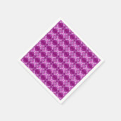 Kunstdebehang - paars en wit servetten (Hoek)