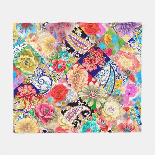 Kunstdebehang. Zwart en goud patroon. Achtergrond Fleece Deken (Voorkant (Horizontaal))