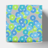 Kunstdebloem - blauw en kalkgroen bedankdoosjes (Bovenkant)