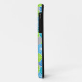 Kunstdebloem - blauw en kalkgroen Case-Mate iPhone case (Achterkant/links)
