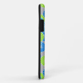 Kunstdebloem - blauw en kalkgroen Case-Mate iPhone case (Achterkant/rechts)