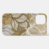 Kunstdebloem. Bloed gouden lijnkunst. Case-Mate iPhone Case (Achterkant (horizontaal))