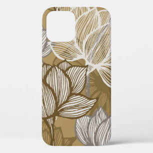 Kunstdebloem. Bloed gouden lijnkunst. Case-Mate iPhone Case