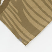 Kunstdebloem. Bloed gouden lijnkunst. Fleece Deken (Hoek)