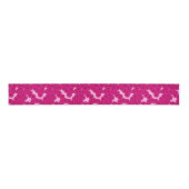 Kunstdebloem - magenta op roze grosgrain lint (Voorkant)