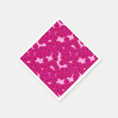 Kunstdebloem - magenta op roze servetten (Hoek)