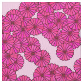 Kunstdebloem - magenta op roze stof (Close Up)