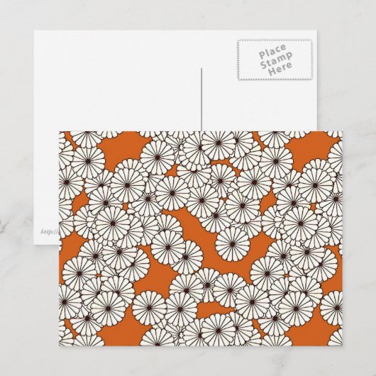 Kunstdebloem - roestroom briefkaart (Voorkant / Achterkant)