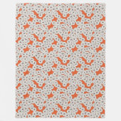 Kunstdebloem - roestroom fleece deken (Voorkant)