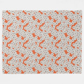 Kunstdebloem - roestroom fleece deken (Voorkant (Horizontaal))