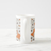 Kunstdebloem - roestroom porselein kop (Achterkant)