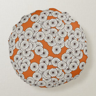 Kunstdebloem - roestroom rond kussen