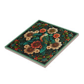 Kunstdebloem, tegel, van keramische stoffen, van d tegeltje (Zijkant)