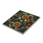 Kunstdebloem, tegel, van keramische stoffen, van d tegeltje (Zijkant)