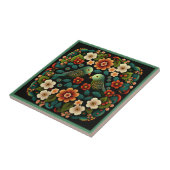 Kunstdebloem, tegel, van keramische stoffen, van d tegeltje (Zijkant)