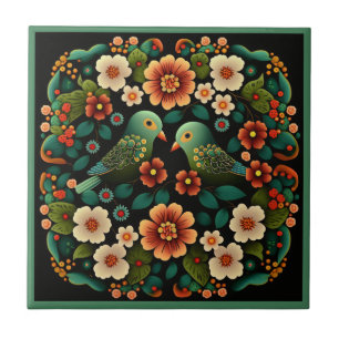 Kunstdebloem, tegel, van keramische stoffen, van d tegeltje