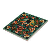 Kunstdebloem, tegel, van keramische stoffen, van d tegeltje (Zijkant)