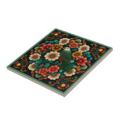 Kunstdebloem, tegel, van keramische stoffen, van d tegeltje (Zijkant)