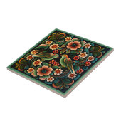 Kunstdebloem, tegel, van keramische stoffen, van d tegeltje (Zijkant)