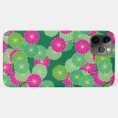 Kunstdebloem - tinten groen, fuchsie Case-Mate iPhone case (Achterkant (horizontaal))