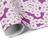 Kunstdebloem - wit op paars cadeaupapier (Rol Hoek)