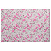 Kunstdebloem - wit op roze stof (Fat Quarter)