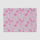 Kunstdebloem - wit op roze tissuepapier (Voorkant)