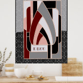 Kunstdeco Abstract Design Poster (Keuken)