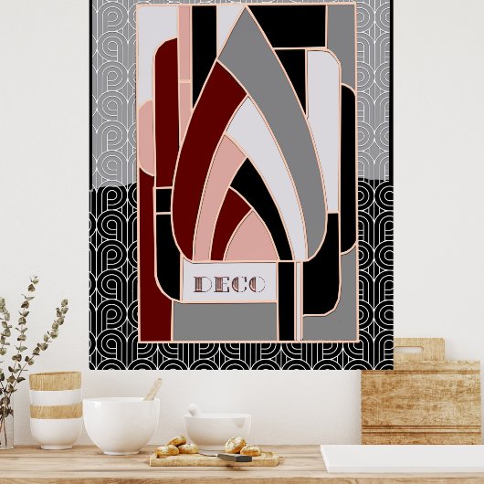 Kunstdeco Abstract Design Poster (Keuken)