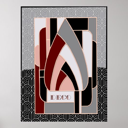 Kunstdeco Abstract Design Poster (Voorkant)